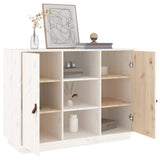 Sideboard White 100x40x75 cm Solid Wood Pine 820133