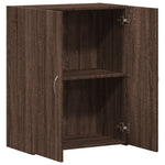 ZNTS File Cabinet Brown Oak 60x32x77.5 cm Engineered Wood 840771