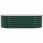Garden Raised Bed Green 160 x 80 x 44 cm Steel 42008130
