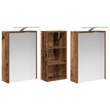 Bathroom Cabinet Set 3 pcs 116 x 16 x 62.5 cm Engineered wood 3403822