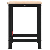 Workbench 100x60x81.5 cm Solid Wood Oak Rectangular 3309656