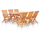 Garden Table And Chair Natural Teak 48999