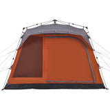 Family Tent Cabin 7-Person Grey and Orange Quick Release 4004218