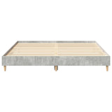 Bed Frame No Mattress Concrete Grey 200x200 cm Engineered Wood 3328702
