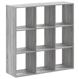 Bookcase Grey Sonoma 102x32x102 cm Engineered Wood 852821