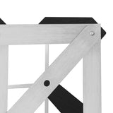 Wine Rack for 20 Bottles Black Solid Pine Wood 325914