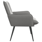 Armchair Light Grey Velvet 42047723