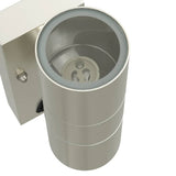 Outdoor Wall Lights 2 pcs Silver 7 x 10 x 22 cm Stainless steel 4005994