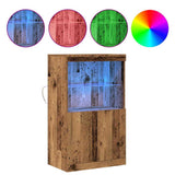 LED Sideboard Brown 60 x 37 x 100 cm Engineered Wood 863033