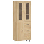 Highboard Sonoma Oak 69.5x34x180 cm Engineered Wood 3198484