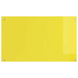 Kitchen Backsplash 2 pcs Yellow 100 x 60 cm Tempered Glass 3415481