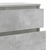 Drawer Cabinet Concrete Grey 60x36x103 cm Engineered Wood 823020