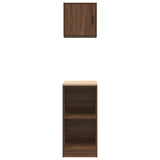 Garage Cabinets 2 pcs Brown Oak Engineered Wood 3328275