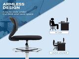 Drafting Chair, Swivel Office Draughtsman Chair, Mesh Standing Desk Chair with Adjustable Foot Ring, T3398P344664