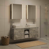Bathroom Furniture Set 5 pcs Concrete Grey 3406850