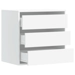 ZNTS Corner Chest of Drawers White 60x41x58 cm Engineered Wood 852843