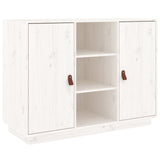 ZNTS Sideboard White 100x40x75 cm Solid Wood Pine 820133