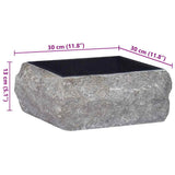 Sink Black 30x30x13 cm Marble 149175