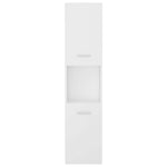 Bathroom Cabinet White 30x30x130 cm Engineered Wood 804997