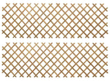 Expandable Trellis Fence 2 pcs Light Brown 100 x 105 cm Bamboo 42028067