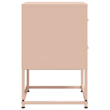 ZNTS Bedside Cabinets 2 pcs Pink 36x39x60.5 cm Steel 846461