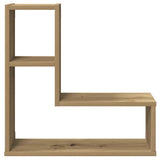 Wall Cube Shelves 2 pcs Artisan Oak 50x15x50 cm Engineered Wood 856605