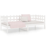 Day Bed without Mattress White 90x200 cm Solid Wood Pine 820757