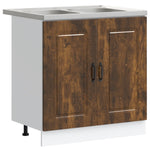 Kitchen Cabinet with Door Kalmar 2 pcs Brown 80 x 46 x 81.5 cm 3315006