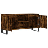 TV Cabinet Smoked Oak 104x35x50 cm Engineered Wood 827025