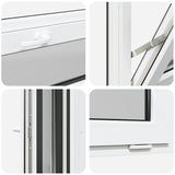 Basement Window RISOR 110x40 cm Tilt 2 Glazing Anthracite 4108424