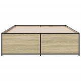 Bed Frame without Mattress Sonoma Oak 140x190 cm 3279898