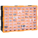 Multi-drawer Organiser with 64 Drawers 52x16x37.5 cm 147579