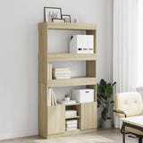 Highboard Sonoma Oak 92x33x180 cm Engineered Wood 3309620