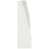 Retaining Wall 2 pcs 100 x 12 x 30 cm Steel White 8015137