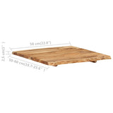 286327 Table Top Solid Acacia Wood 58xx2,5 cm