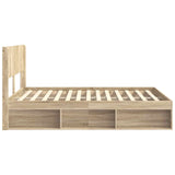 Bed Frame with Storage and Headboard Sonoma Oak 120 x 200 cm 3414229
