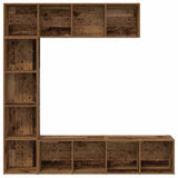 Book Cabinets 3 pcs Old Wood Engineered Wood 3328549