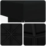 Gazebo 3 x 3 m Black Polyester and Steel 190 gsm 900358