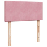 Box Spring Bed with Mattress Pink 90x190 cm Velvet 3286185