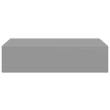 Wall-mounted Drawer Shelves 2 pcs Grey 40x23.5x10cm MDF 330246