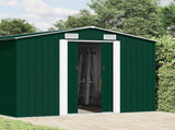 Garden Shed Green Galvanised steel Large Garden Shed 143348