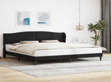 Bed Frame with Headboard Black 180 x 200 cm Faux Leather 42027872