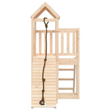 Playhouse with Climbing Wall Solid Wood Pine 3155831
