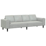 Living Room Couch Light Grey 250 x 77 x 76 cm 3335091