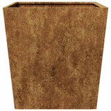 Garden Planters 2 pcs 50x50x50 cm Weathering Steel 851079