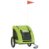 Pet Bike Trailer Green Oxford Fabric and Iron 93969