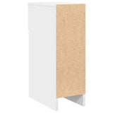 ZNTS Bedside Cabinet with Drawer White 20x36x60 cm 858695