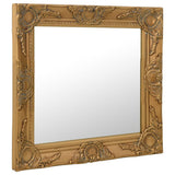 Wall Mirror Baroque Style 50x50 cm Gold 320313