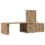 Coffee Table Artisan Oak 150x50x35 cm Engineered Wood 855981