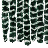 Insect Curtain Green and White 100x220 cm Chenille 325447
